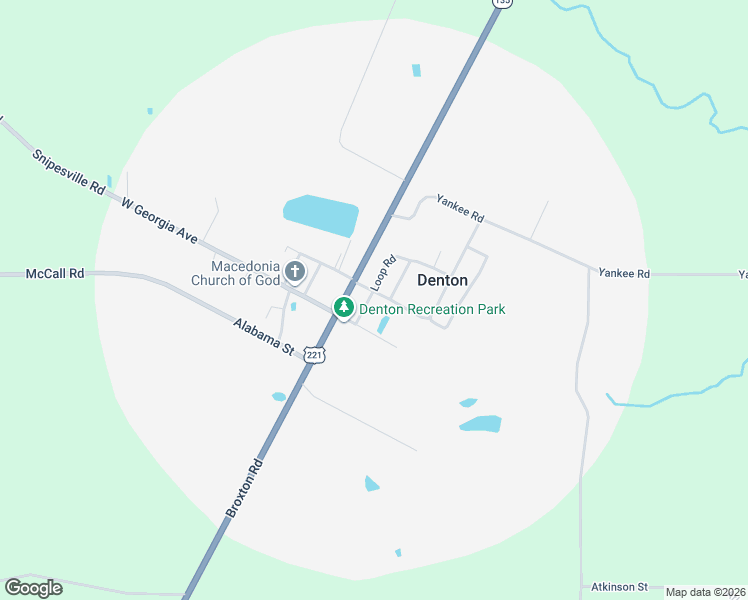 map of restaurants, bars, coffee shops, grocery stores, and more near 14 Smith Street in Denton