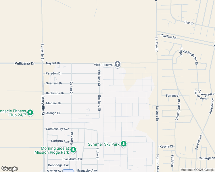 map of restaurants, bars, coffee shops, grocery stores, and more near 1325 Emiliano Street in El Paso
