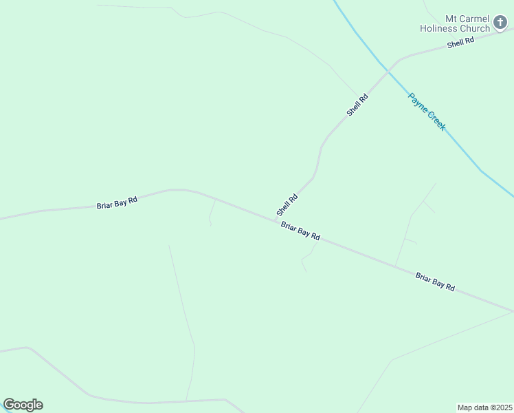 map of restaurants, bars, coffee shops, grocery stores, and more near 1343 Briar Bay Road in Riceboro