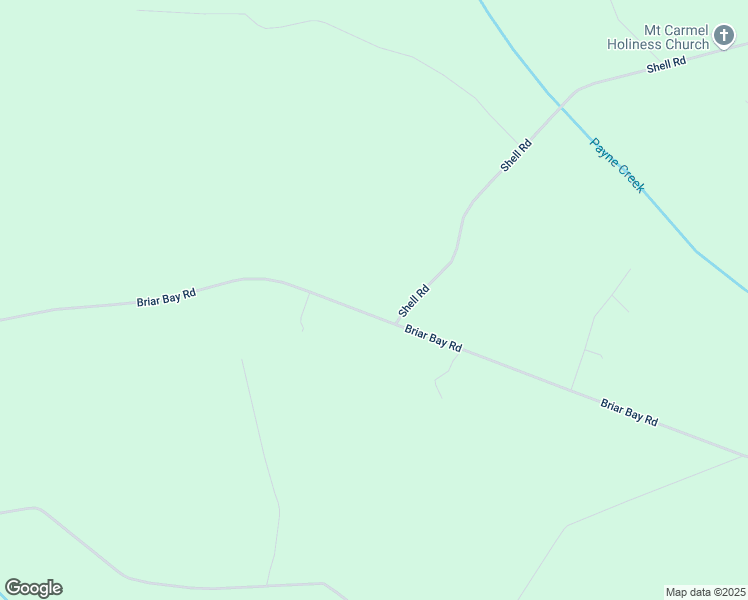 map of restaurants, bars, coffee shops, grocery stores, and more near 1343 Briar Bay Road in Riceboro