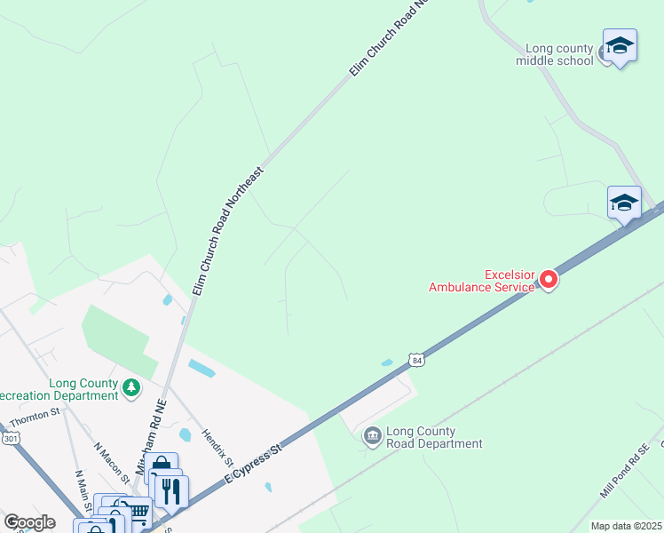 Louis Passmore Road Northeast, Ludowici GA Walk Score