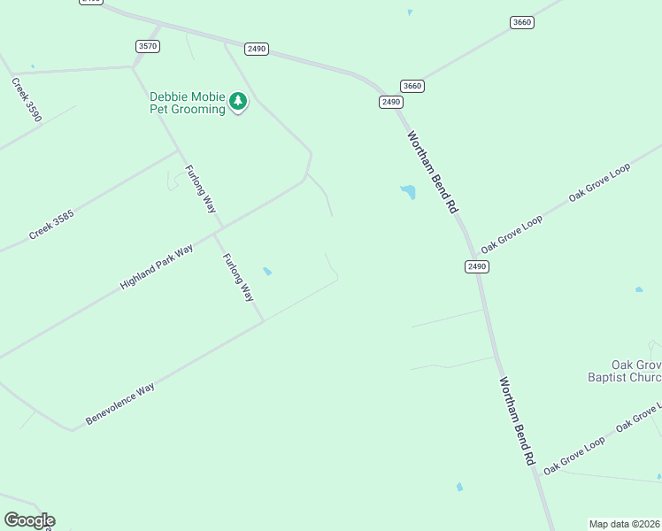 map of restaurants, bars, coffee shops, grocery stores, and more near 1194 Benevolence Way in China Spring