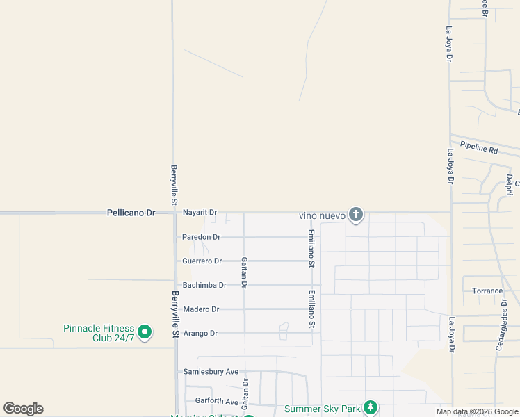 map of restaurants, bars, coffee shops, grocery stores, and more near 13720 Nayarit Drive in El Paso