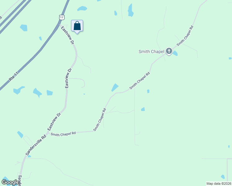 map of restaurants, bars, coffee shops, grocery stores, and more near Smith Chapel Road in Laurel