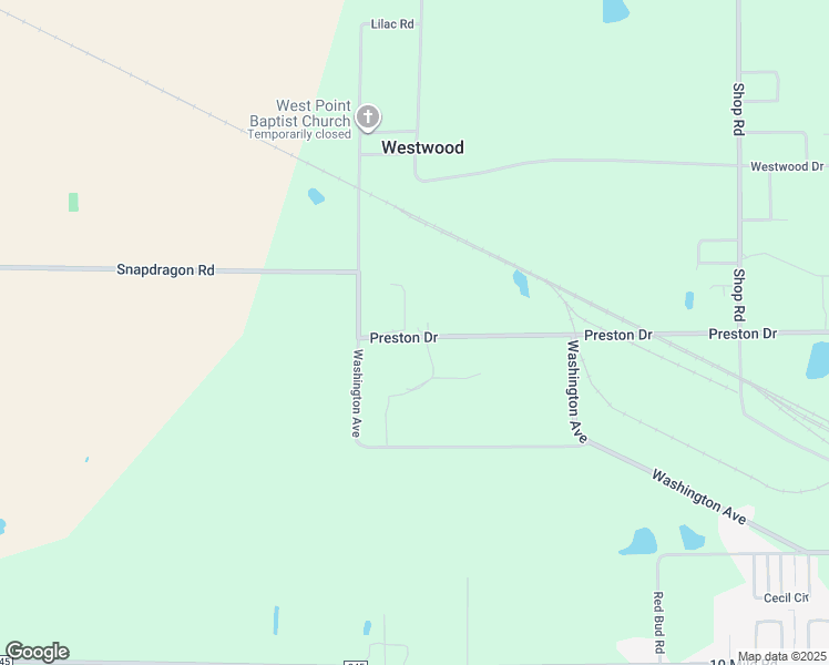 map of restaurants, bars, coffee shops, grocery stores, and more near 381 Preston Drive in Fitzgerald