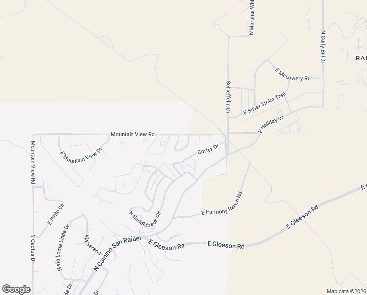 map of restaurants, bars, coffee shops, grocery stores, and more near 2026 East Mesa Circle in Tombstone