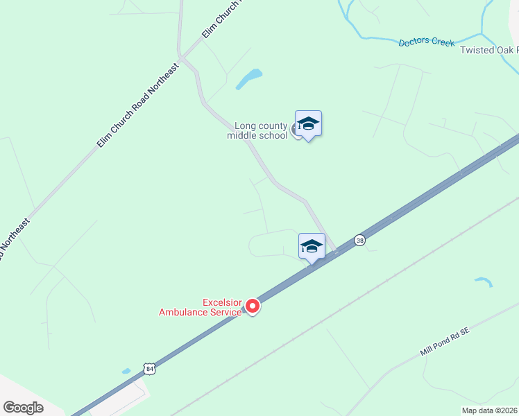 map of restaurants, bars, coffee shops, grocery stores, and more near 6 Saint John's Court in Ludowici