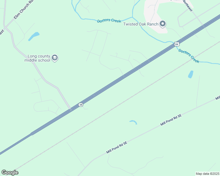 map of restaurants, bars, coffee shops, grocery stores, and more near 2180 U.S. 84 in Ludowici