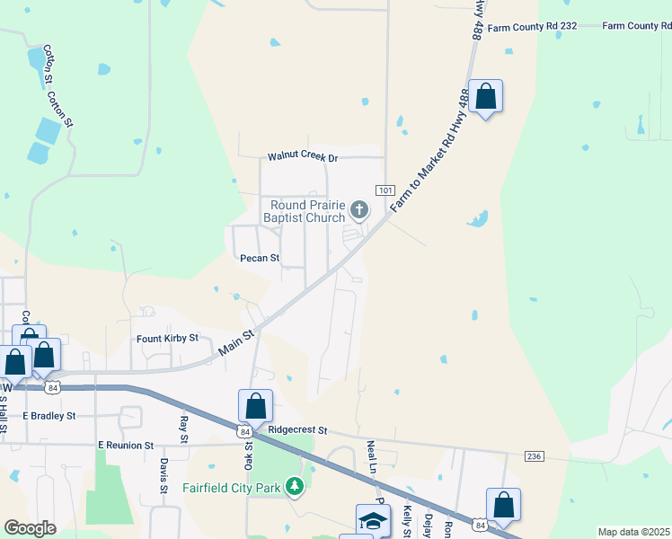 map of restaurants, bars, coffee shops, grocery stores, and more near 100 Talford Street in Fairfield