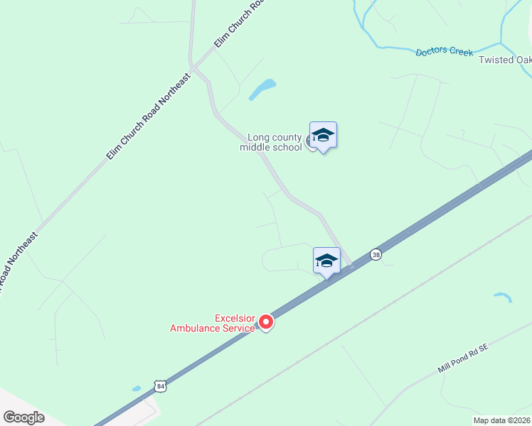 map of restaurants, bars, coffee shops, grocery stores, and more near 6 Saint John's Court in Ludowici