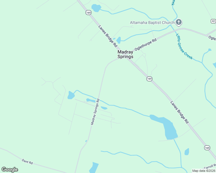 map of restaurants, bars, coffee shops, grocery stores, and more near 2880 Madray Springs Road in Jesup