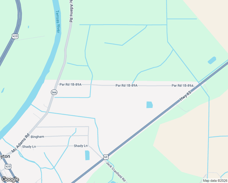 map of restaurants, bars, coffee shops, grocery stores, and more near Par Road 1B-89A in Clayton