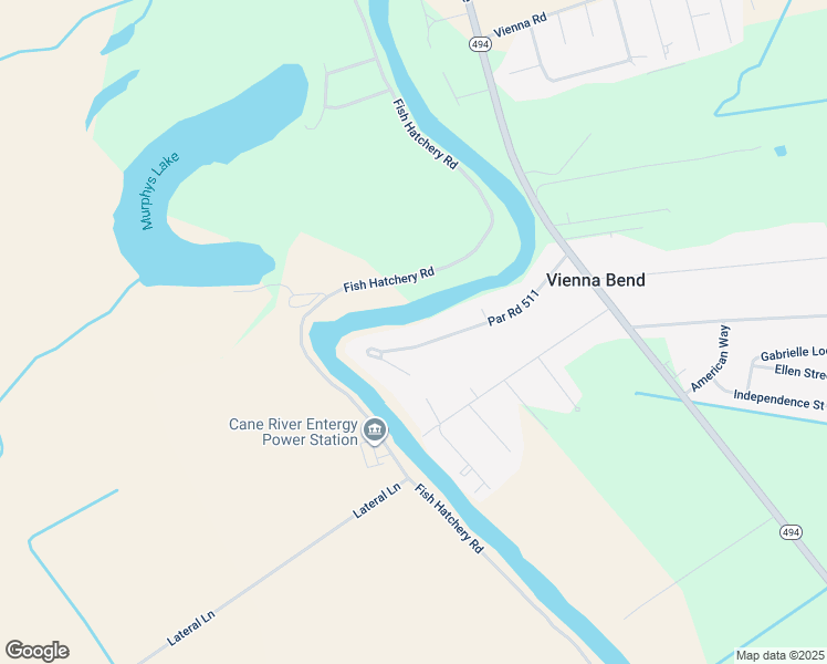 map of restaurants, bars, coffee shops, grocery stores, and more near 274 Vienna Bend Drive in Natchitoches