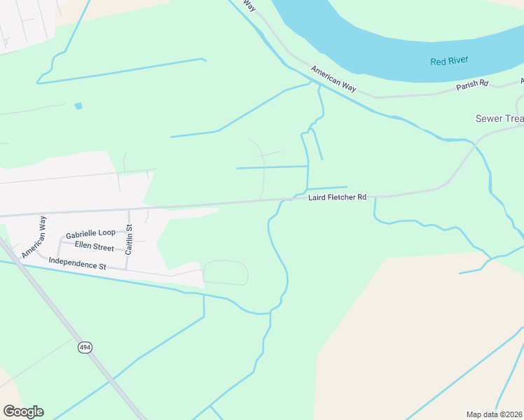 map of restaurants, bars, coffee shops, grocery stores, and more near 544 Laird Fletcher Road in Natchitoches