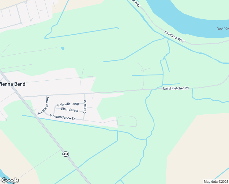 map of restaurants, bars, coffee shops, grocery stores, and more near 544 Laird Fletcher Road in Natchitoches