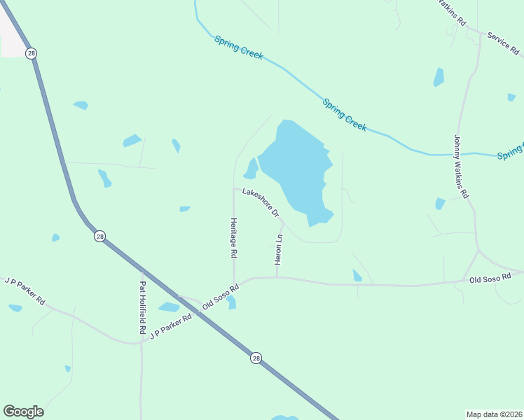 map of restaurants, bars, coffee shops, grocery stores, and more near 14 Lakeshore Drive in Laurel