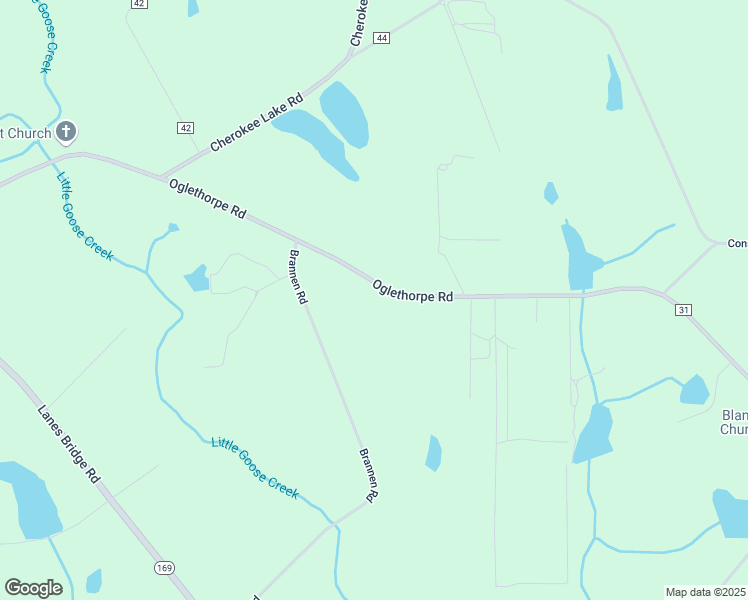 map of restaurants, bars, coffee shops, grocery stores, and more near 5753 Oglethorpe Road in Jesup