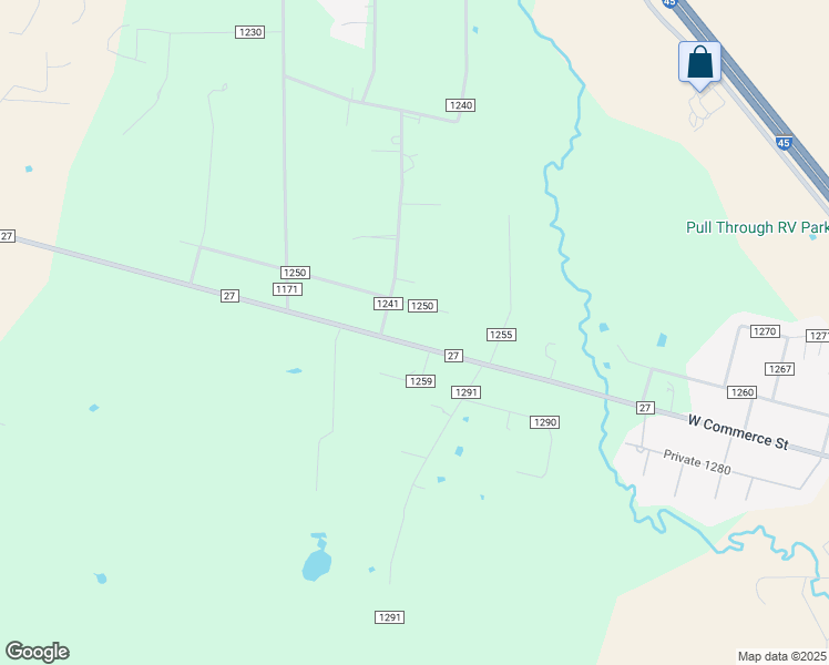 map of restaurants, bars, coffee shops, grocery stores, and more near 222 Farm to Market 27 in Fairfield