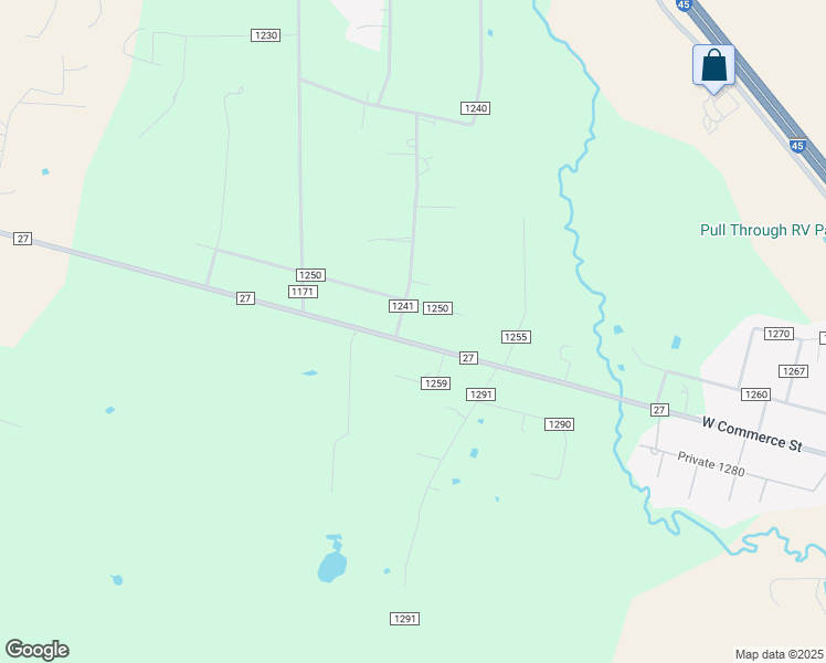 map of restaurants, bars, coffee shops, grocery stores, and more near 222 Farm to Market 27 in Fairfield