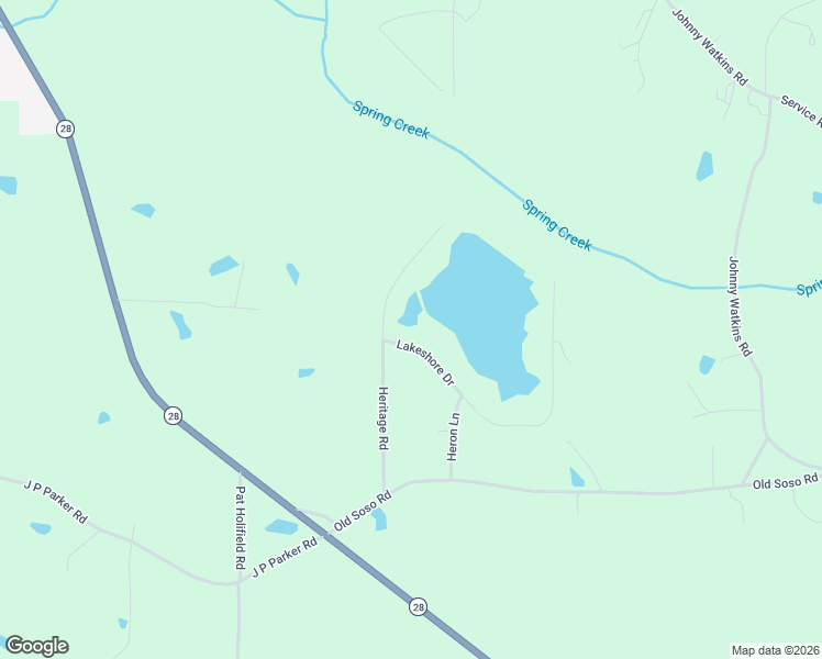 map of restaurants, bars, coffee shops, grocery stores, and more near 14-28 Lakeshore Drive in Laurel