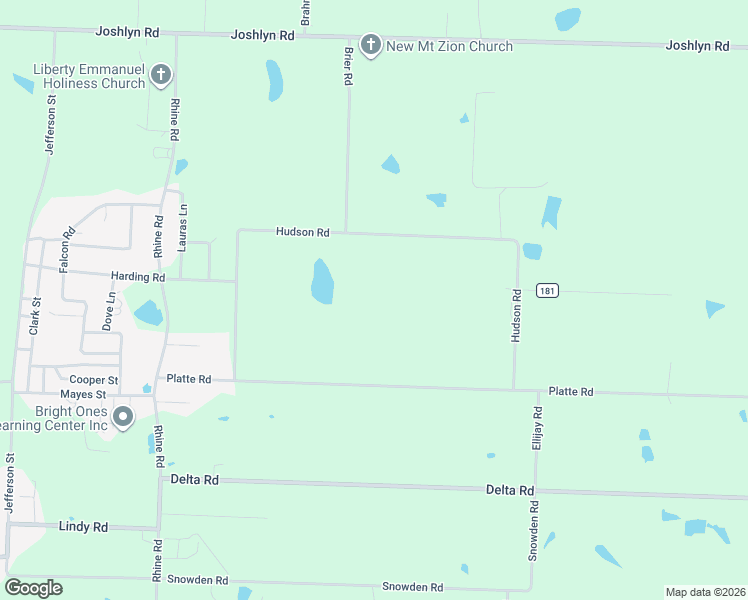 map of restaurants, bars, coffee shops, grocery stores, and more near 229 Hudson Road in Fitzgerald