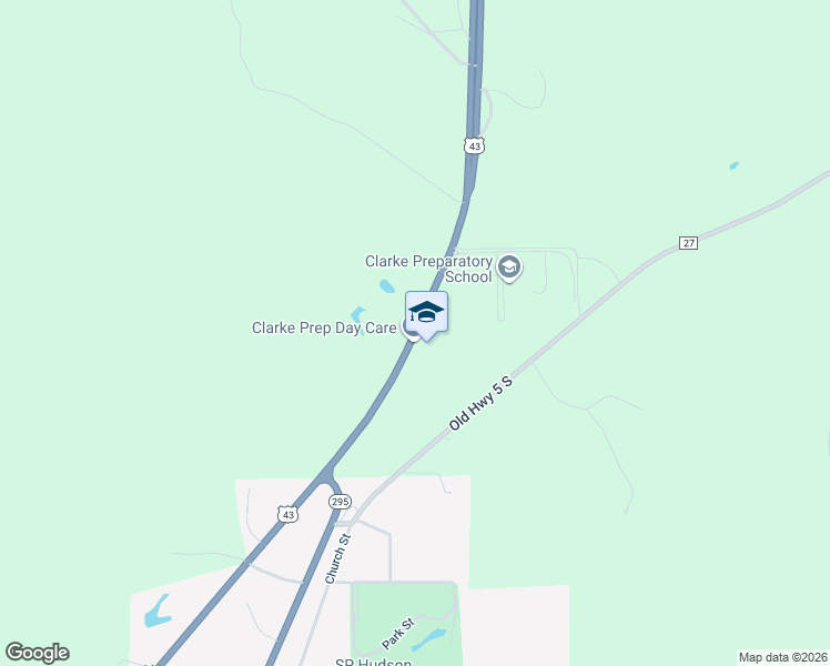 map of restaurants, bars, coffee shops, grocery stores, and more near 19845 Alabama 13 in Grove Hill