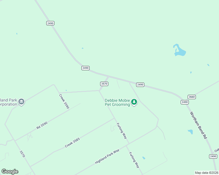 map of restaurants, bars, coffee shops, grocery stores, and more near 375 Farm to Market Road 2490 in China Spring