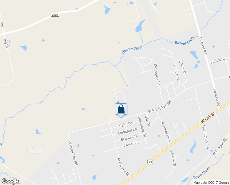 map of restaurants, bars, coffee shops, grocery stores, and more near 315 Springdale in Palestine
