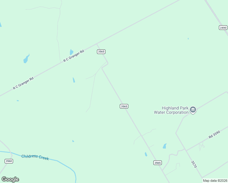 map of restaurants, bars, coffee shops, grocery stores, and more near County Road 3565 in China Spring