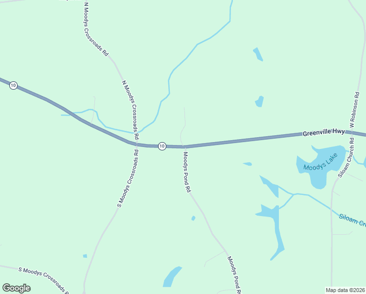 map of restaurants, bars, coffee shops, grocery stores, and more near Greenville Highway in Rutledge