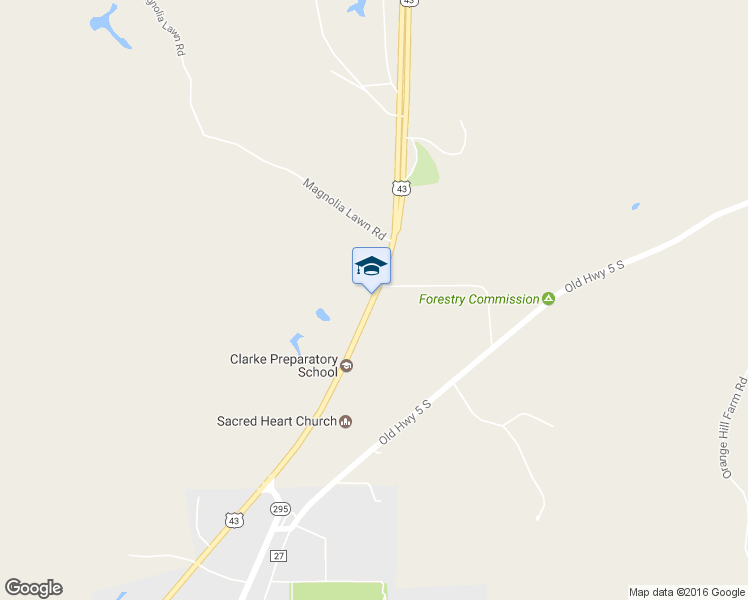 map of restaurants, bars, coffee shops, grocery stores, and more near State Highway 13 in Grove Hill
