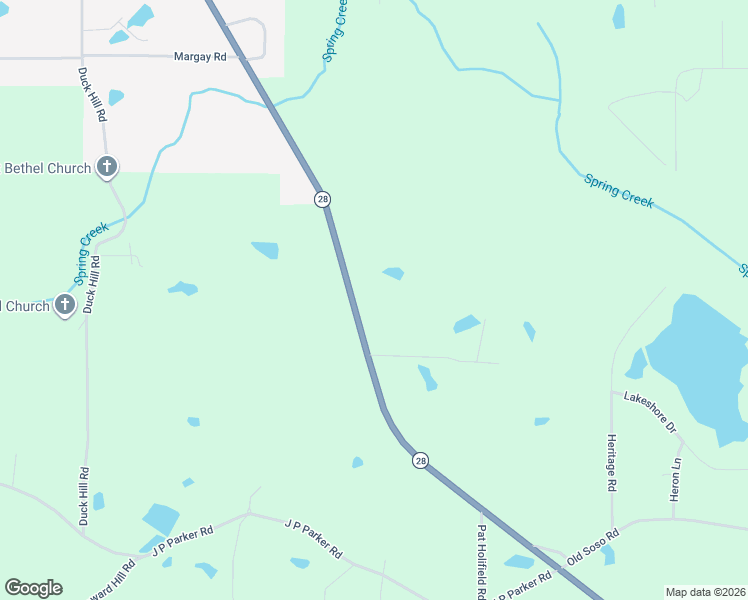 map of restaurants, bars, coffee shops, grocery stores, and more near 739 Mississippi 28 in Soso