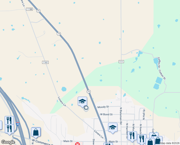 map of restaurants, bars, coffee shops, grocery stores, and more near 780 North Fairway in Fairfield
