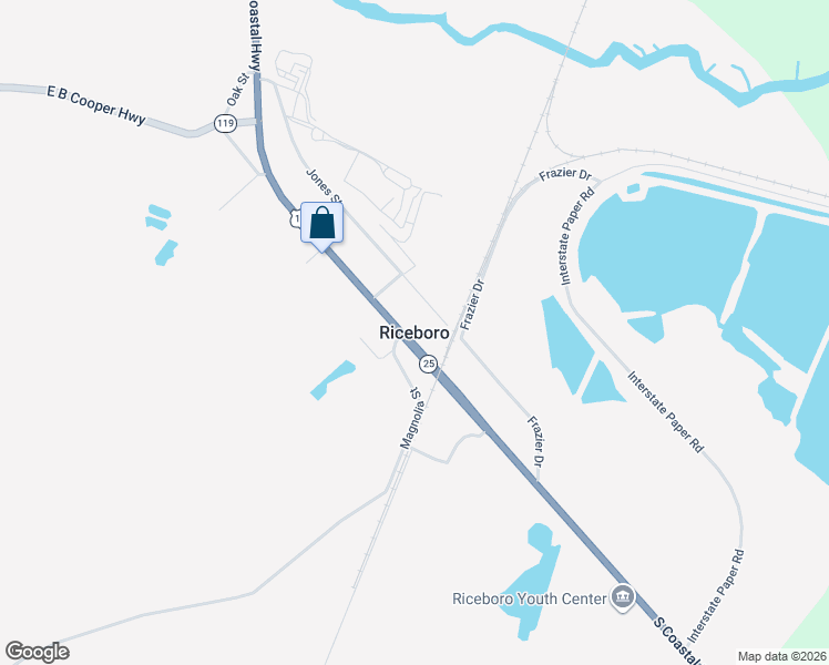 map of restaurants, bars, coffee shops, grocery stores, and more near in Riceboro