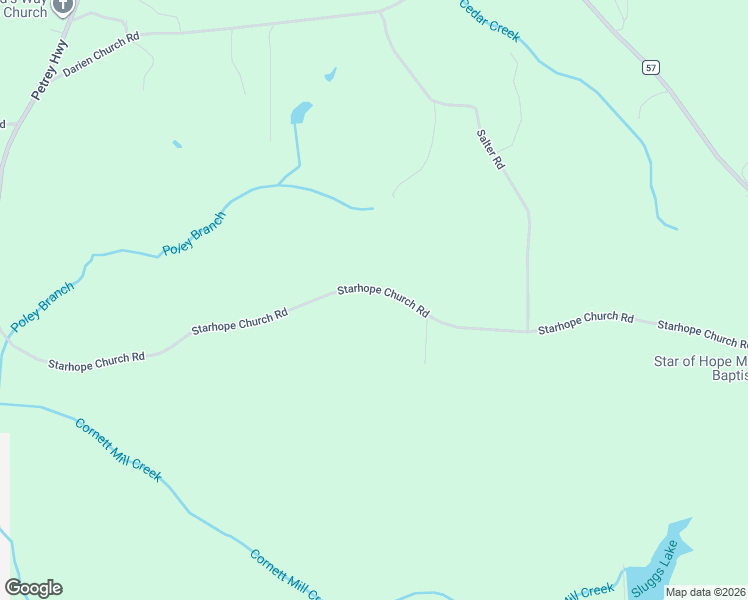 map of restaurants, bars, coffee shops, grocery stores, and more near 874 Star Hope Road in Luverne