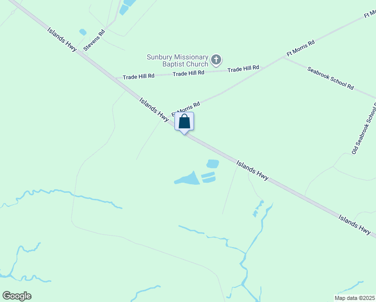 map of restaurants, bars, coffee shops, grocery stores, and more near 4275 Islands Highway in Midway