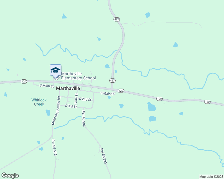 map of restaurants, bars, coffee shops, grocery stores, and more near Louisiana 120 in Marthaville