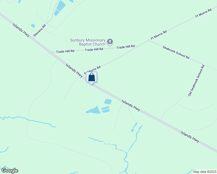 map of restaurants, bars, coffee shops, grocery stores, and more near 4275 Islands Highway in Midway