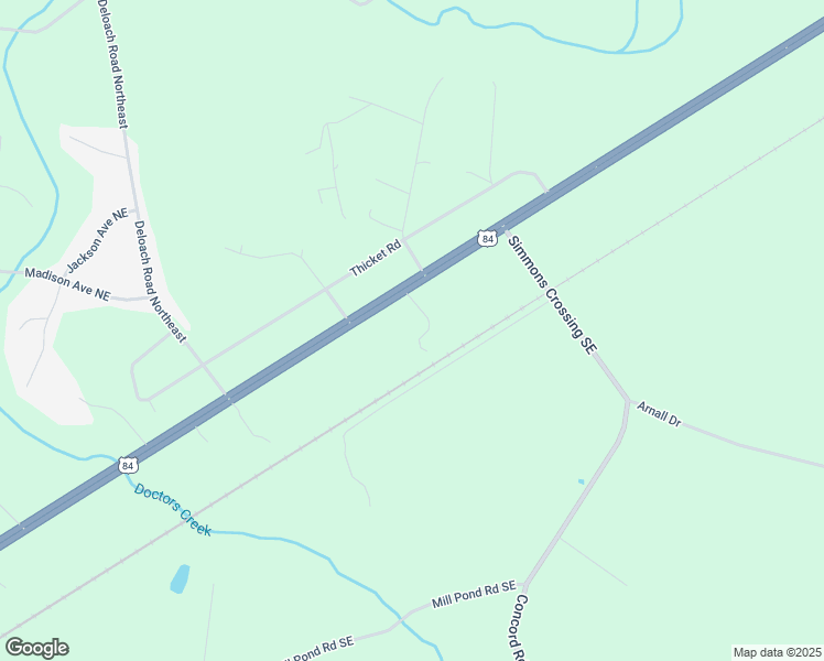 map of restaurants, bars, coffee shops, grocery stores, and more near 34 Georgia 38 in Ludowici