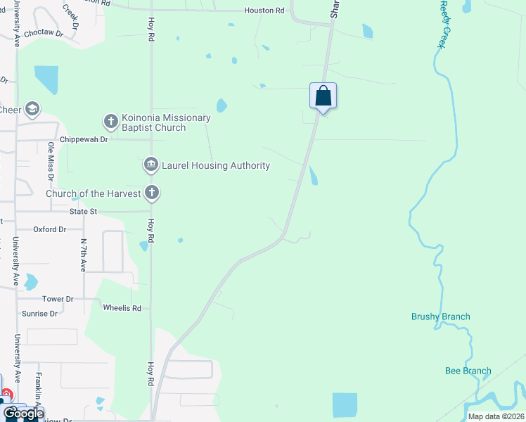 map of restaurants, bars, coffee shops, grocery stores, and more near 3507-3696 North 5th Avenue in Laurel
