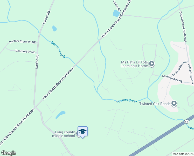 map of restaurants, bars, coffee shops, grocery stores, and more near 306 Carson Street in Ludowici