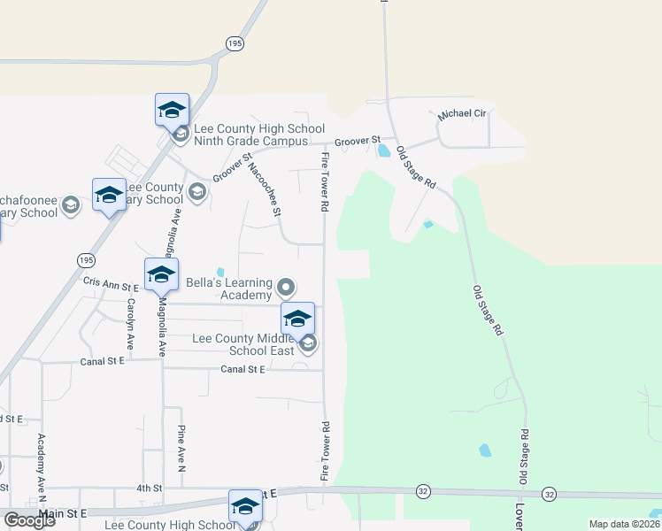 map of restaurants, bars, coffee shops, grocery stores, and more near 230 Fire Tower Road in Leesburg