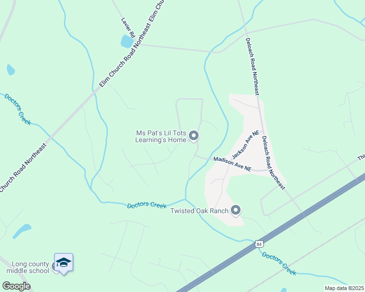 map of restaurants, bars, coffee shops, grocery stores, and more near 462 Coleman Pass in Ludowici
