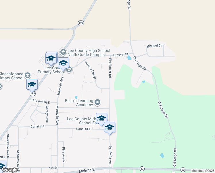 map of restaurants, bars, coffee shops, grocery stores, and more near 249 Fire Tower Road in Leesburg