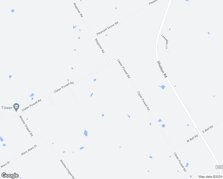 map of restaurants, bars, coffee shops, grocery stores, and more near 1847 Clater Powell Road in Waco