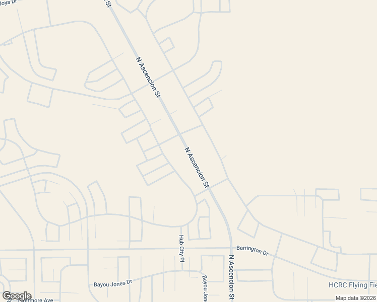 map of restaurants, bars, coffee shops, grocery stores, and more near North Ascencion Street in El Paso