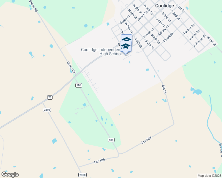 map of restaurants, bars, coffee shops, grocery stores, and more near in Coolidge