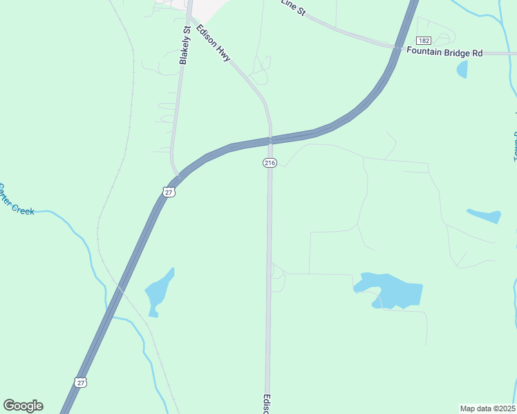 map of restaurants, bars, coffee shops, grocery stores, and more near 2837 Georgia 216 in Cuthbert