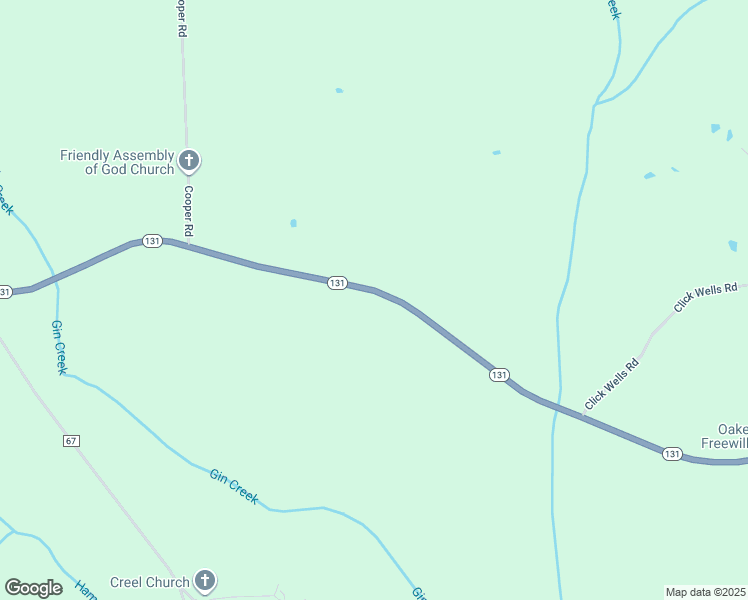 map of restaurants, bars, coffee shops, grocery stores, and more near 2874 Alabama 131 in Clayton