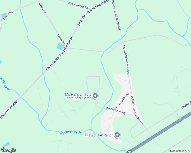 map of restaurants, bars, coffee shops, grocery stores, and more near 311 Forest Street Northeast in Ludowici